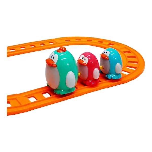 Tren Pinguinos Juguete Luz Sonido Movimiento Multicolor