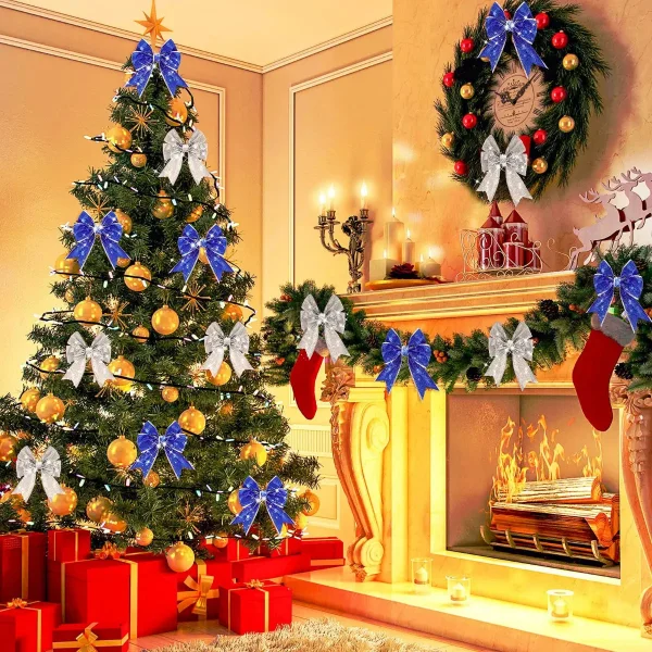 Cintas Navideñas Premium Glitter 6cm 2,70mts Adornos Navidad
