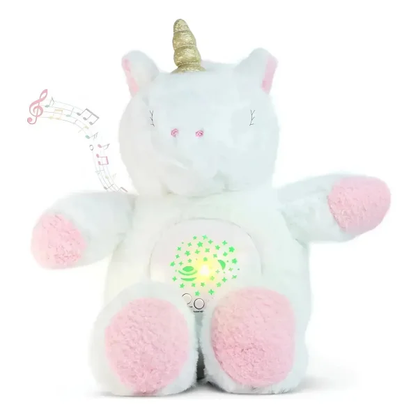 Peluche Unicornio Con Luz Y Música Proyector Infantil