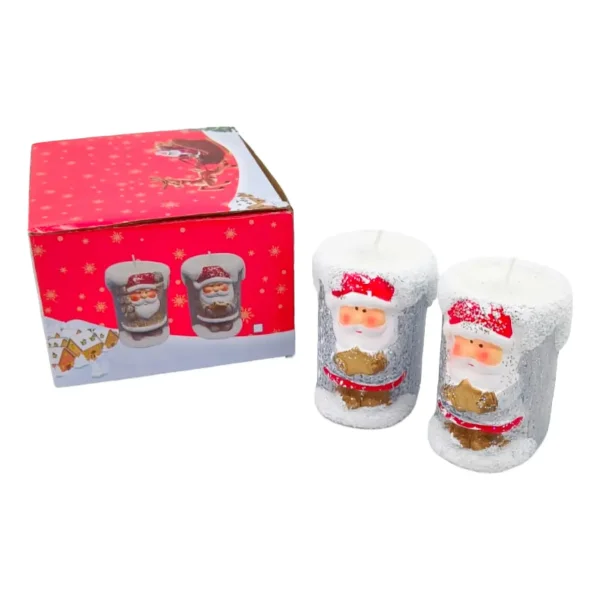 Vela Navideña Portavela Pesebre Deco Navidad Ceramica X1u.