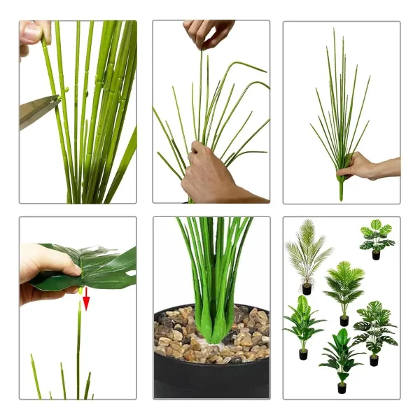 Planta Artificial Con Maceta 80cm