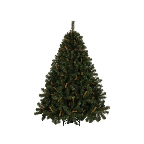Árbol De Navidad Alpino 1.5mts Base Metálica Color Verde