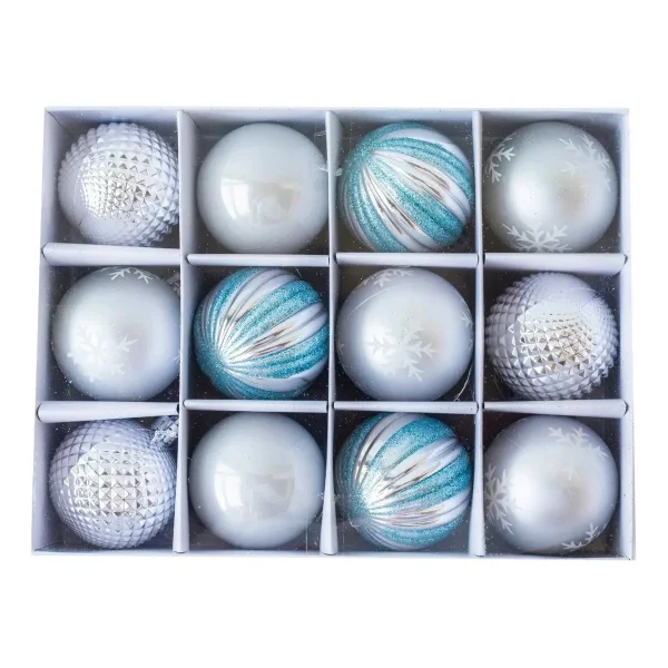 Navidad Adornos Bolas Navideñas Decoradas 6cm X48 Piezas