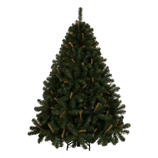 Arbol De Navidad Verde Alpino 1.5mts Base Metalica