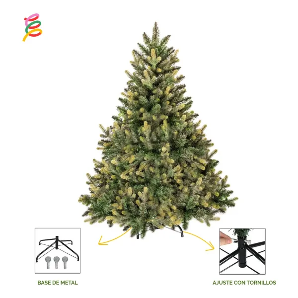 Arbol De Navidad Pino Natural Amber 1.30mts Pino Frondoso Amber