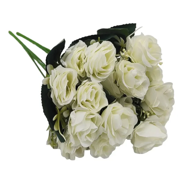 Ramo De Rosas Flores Artificiales Decoracion X1