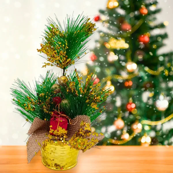 Arbolito De Navidad 20cm Decoracion Navideña Pino Adornos Verde