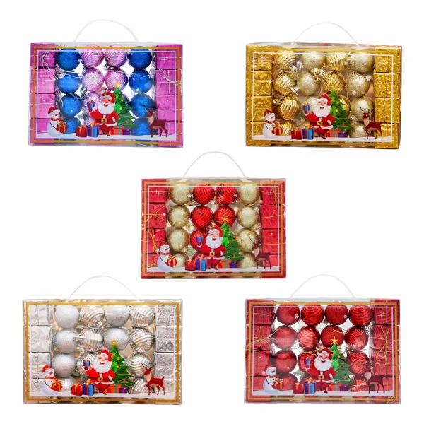 Bolas De Navidad 4cm Valija Adornos Colgante Navideño X24