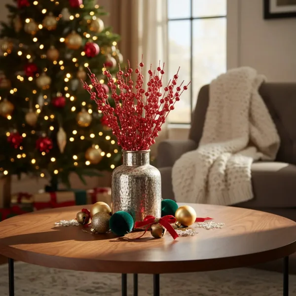 Ramas Espiga Adorno Navideño Deco Navidad 72cm Pack X5