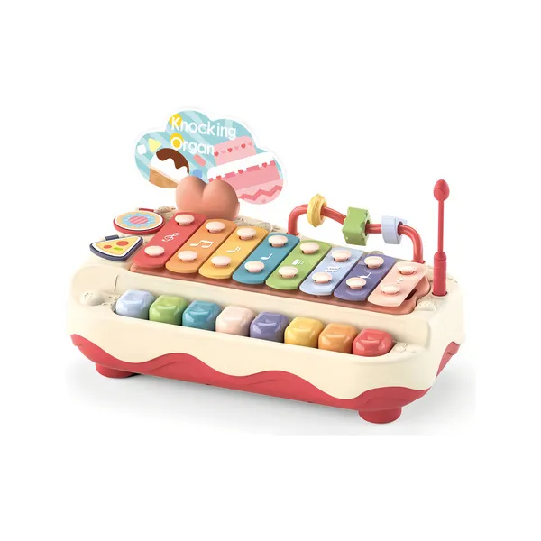 Piano Xilófono Expreso Polar Juguete Musical Bebé 8 Teclas Plástico Blanco