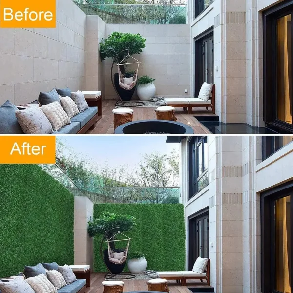 Jardin Vertical Artificial Muro Verde Frondoso Panel Plantas Verde/rosa