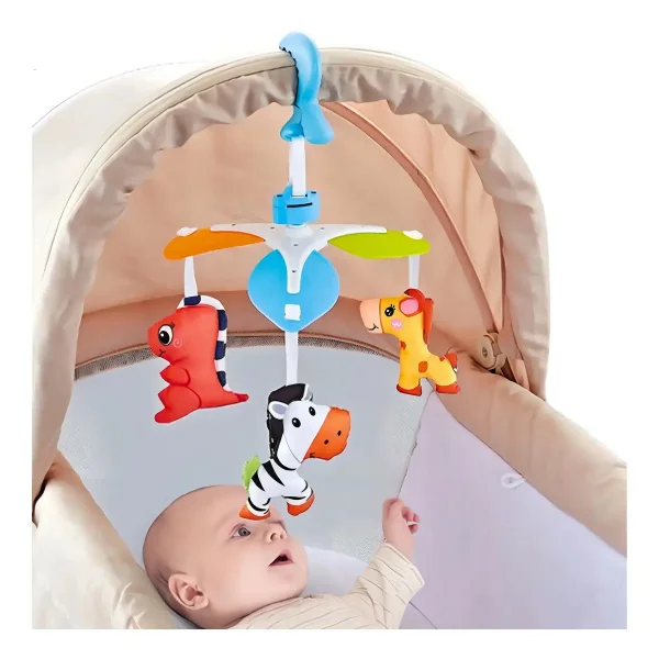 Movil Cunero Animales Cuna Cochecito Bebe Multicolor