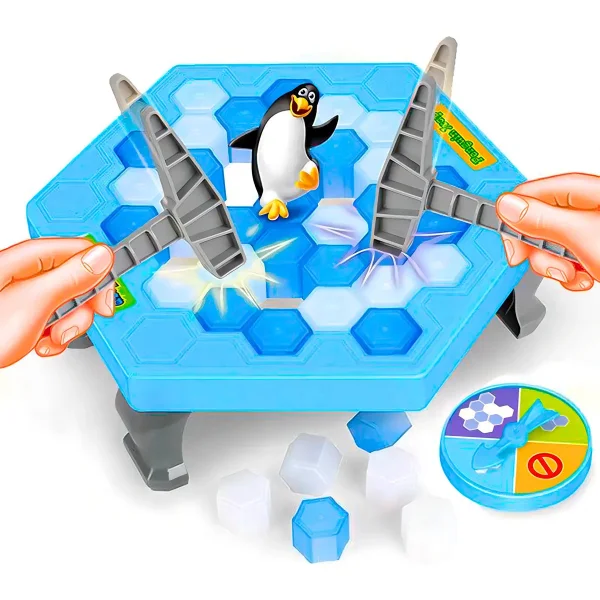 Juego De Mesa Salven Al Pingüino Estrategia Para Niños 2-4 Jugadores