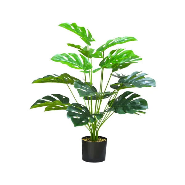 Planta Artificial Con Maceta Monstera 70cm Decoración Hogar