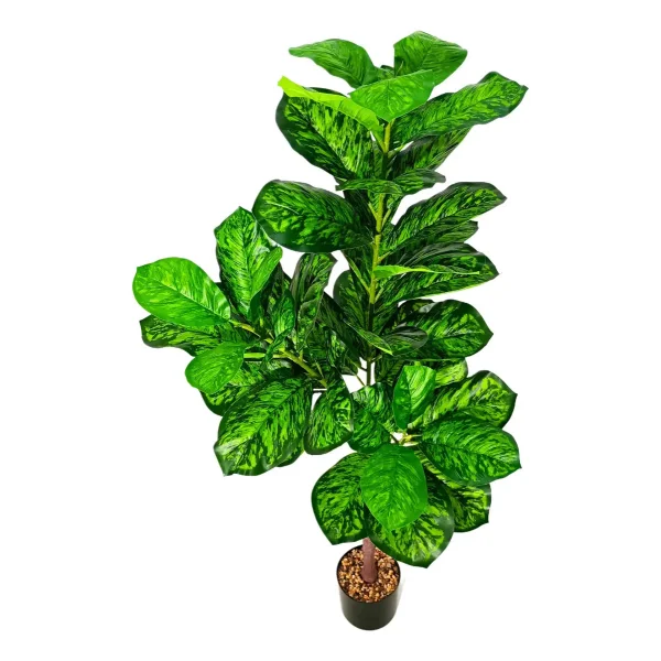 Ficus Artificial 130cm Verde Claro Expreso Polar Con Maceta Decorativa
