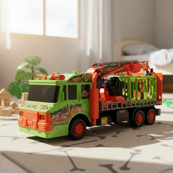 Camion Transportador Dinosaurios Juguete Gigante Monster Verde