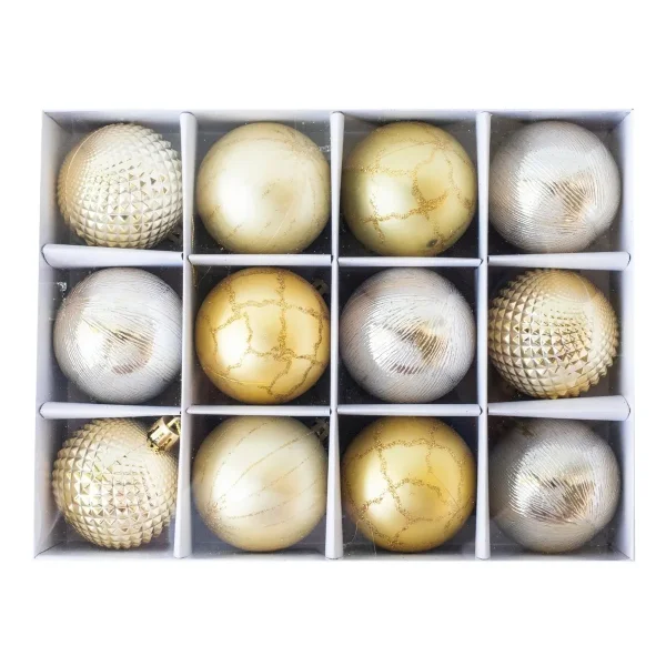 Navidad Adornos Bolas Navideñas Decoradas 6cm X72 Piezas