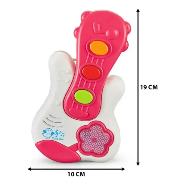 Guitarra Para Niños Juguete Instrumento Musical Sonido Y Luz