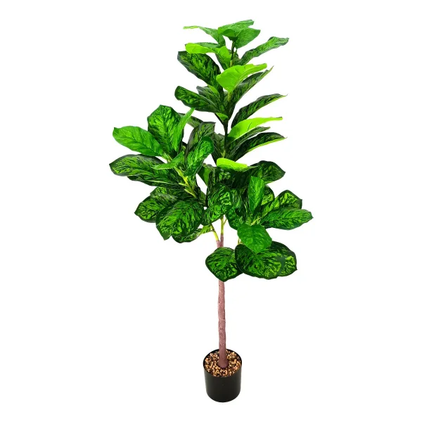 Ficus Artificial 130cm Verde Claro Expreso Polar Con Maceta Decorativa