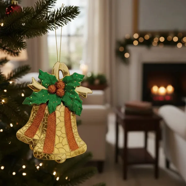 Campanas Navidad 24cm Decoracion Navideña Adornos Para Arbol