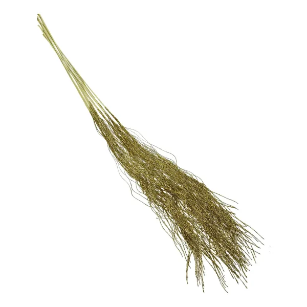 Adorno De Navidad Espiga Decoración Ramas Navideña Pack X5 Dorado Ramas Espiga