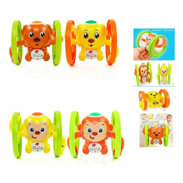 Monito Arrastre Musical Con Luz Movimiento Pilas Incluidas