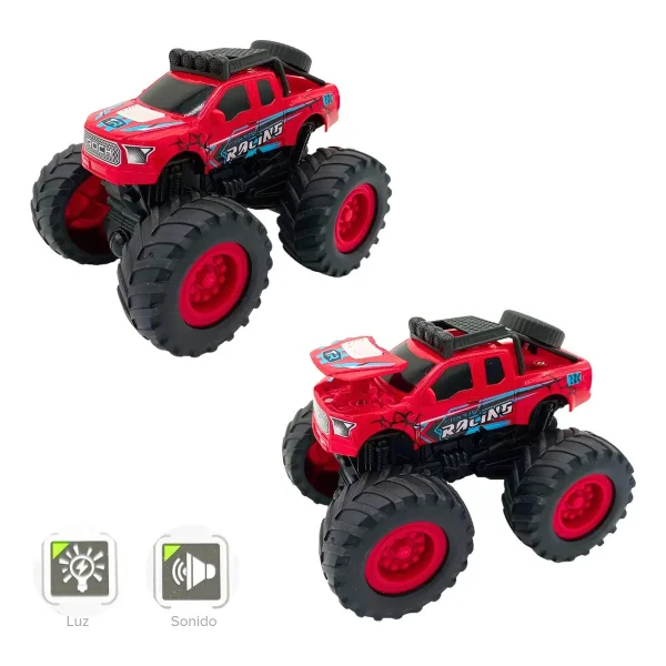 Vehículo Off Road Monster Giro 360 A Fricción Para Niños