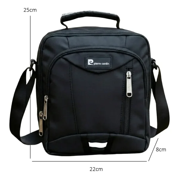 Morral Hombre Bandolera Organizador Bolsito Casual Urbana Gris Lisa