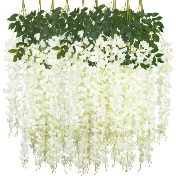 Flores Artificiales Vara Pack X12 Enredadera Colgante Guia