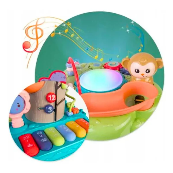 Juguete Didactico Bebe Tobogan Pelotas Laberinto Piano Luz