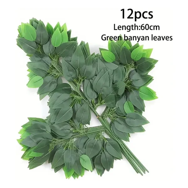 Ramo Artificial Planta Decorativa Pack X12u