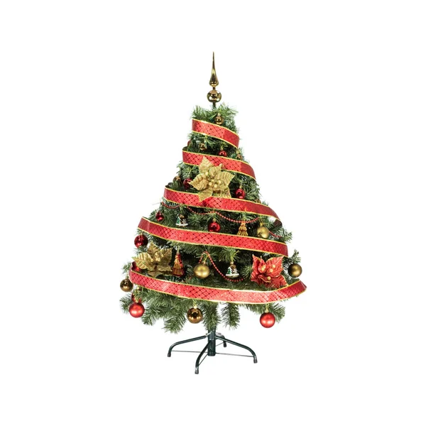 Arbol Navidad Tronador 1,20mts + Kit 30 Rojo Oro Cybermonday Verde