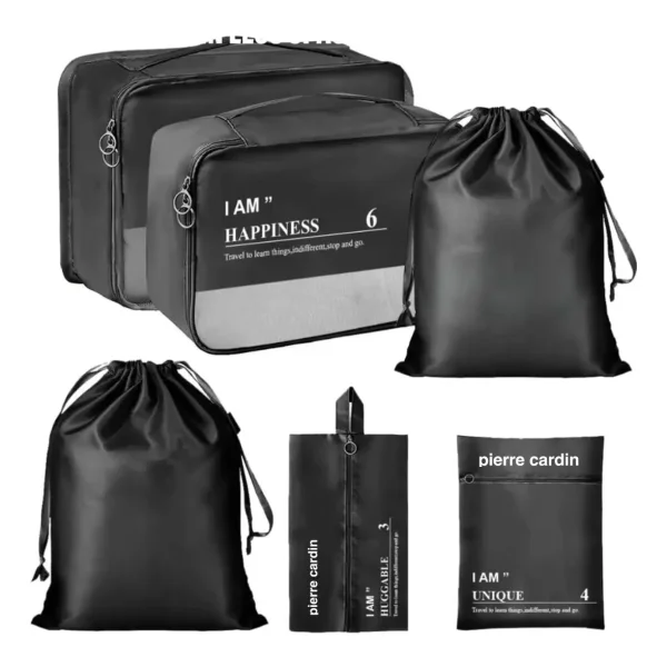 Organizador De Valija Set X6 Negro