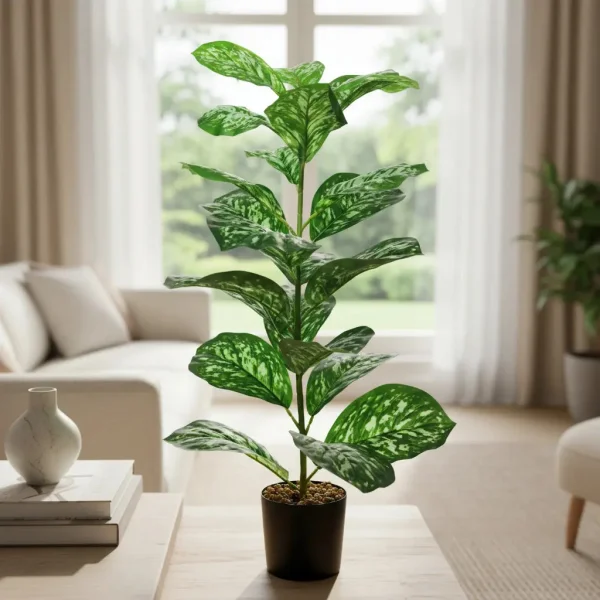 Planta Artificial Con Maceta 80cm