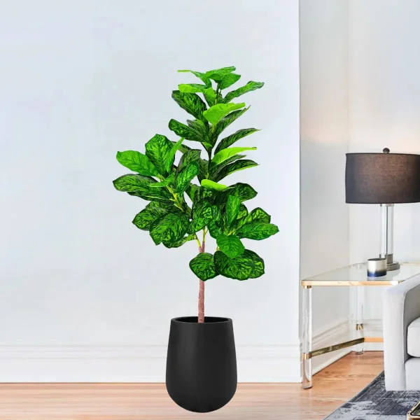 Ficus Artificial 130cm Verde Claro Expreso Polar Con Maceta Decorativa