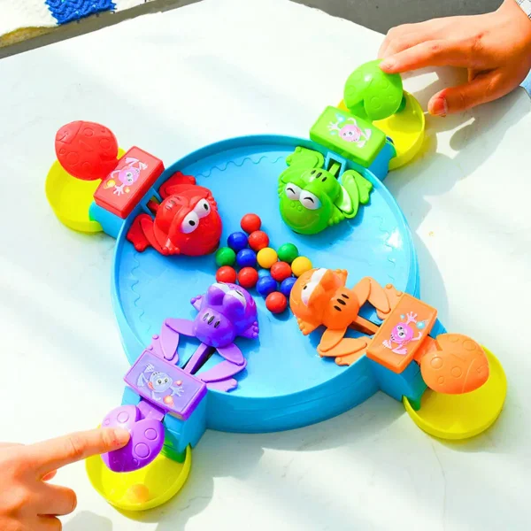 Juego De Mesa Ranitas Glotonas Atrapa Pelotas