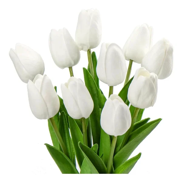 Tulipan Artificial Flores Artificiales Decoracion Ramo X5