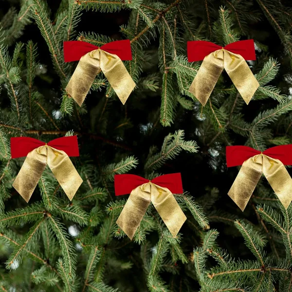 Adorno Colgante Navidad Moño Para Decoración Navideño X2u