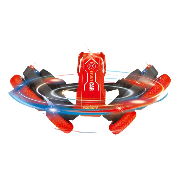Auto A Control Remoto Stunt Car Giro 360 Acrobacias Pro Rojo Stunt Car