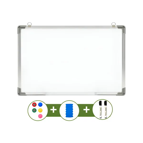 Pizarra Magnética 80x120 Cm Pizarrón Con Accesorios