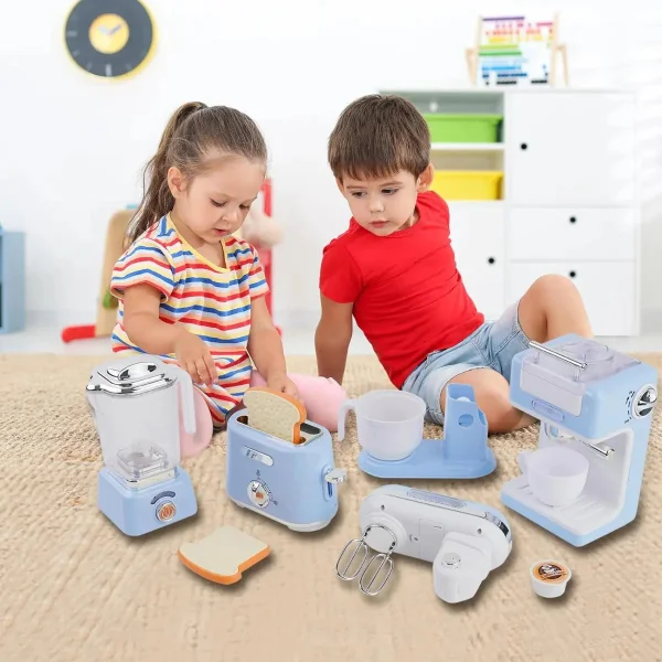 Cafetera De Juguete Electrodomestico Con Luz Y Sonido