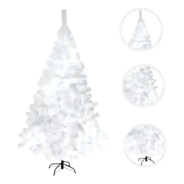 Arbol De Navidad Blanco Tronador De Lujo 2.10m