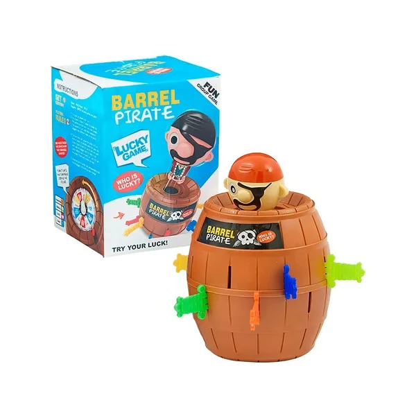 Juego De Mesa Barril Pirata Saltarin Plastico