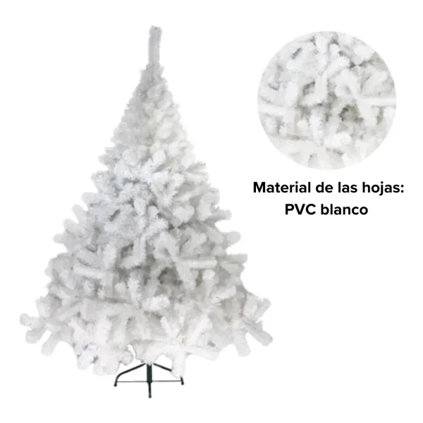 Arbol De Navidad Blanco Montañes Deluxe 2,30mts