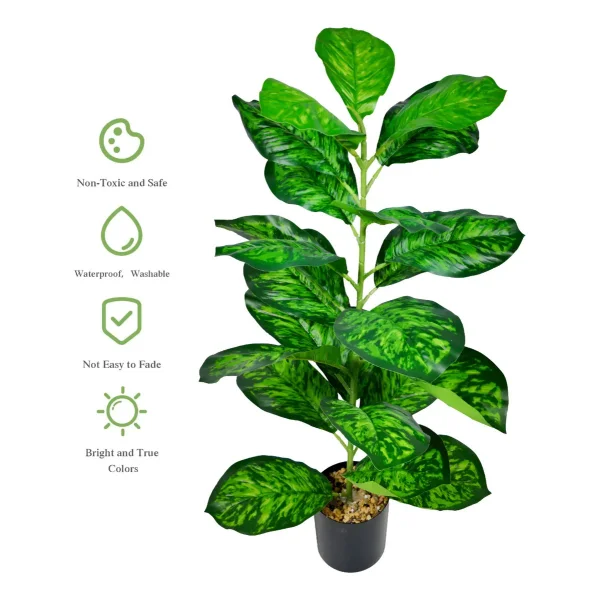 Planta Artificial Con Maceta 80cm