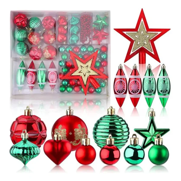 Navidad Adornos X73 Bolas Estrellas Figuras Collar Puntal