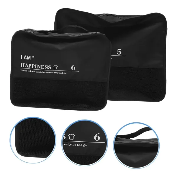 Organizador De Valija Set X6 Negro