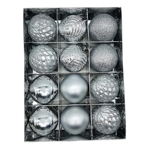 Navidad Adornos Bolas Navideñas Decoradas 6cm X12 Piezas