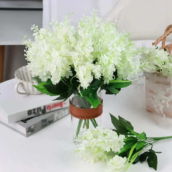 Ramo Alverjillas Flores Artificiales Jacintos Decoracion X1