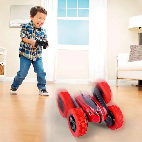 Auto A Radio Control Remoto Luz Giro 360° Acrobatico Stunt